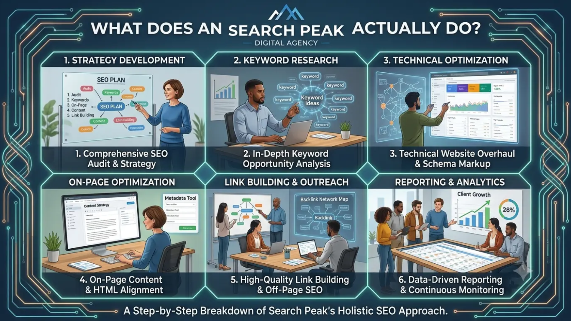 Roofing contractor reviewing an SEO strategy to improve local rankings, website traffic, and qualified roofing leads.