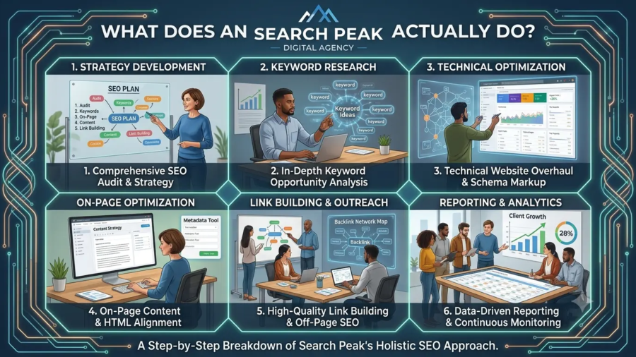 Roofing contractor reviewing an SEO strategy to improve local rankings, website traffic, and qualified roofing leads.